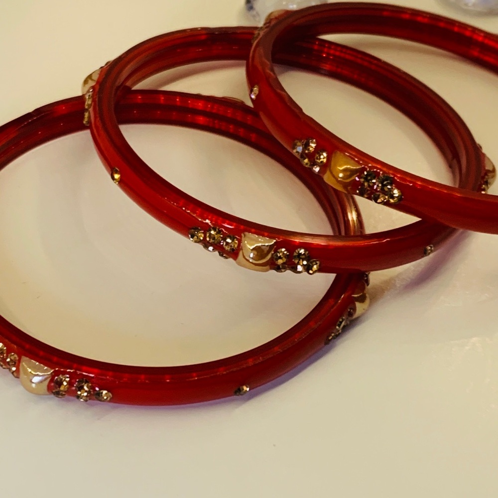 Glass Bangle Set - Picture 3 of 3